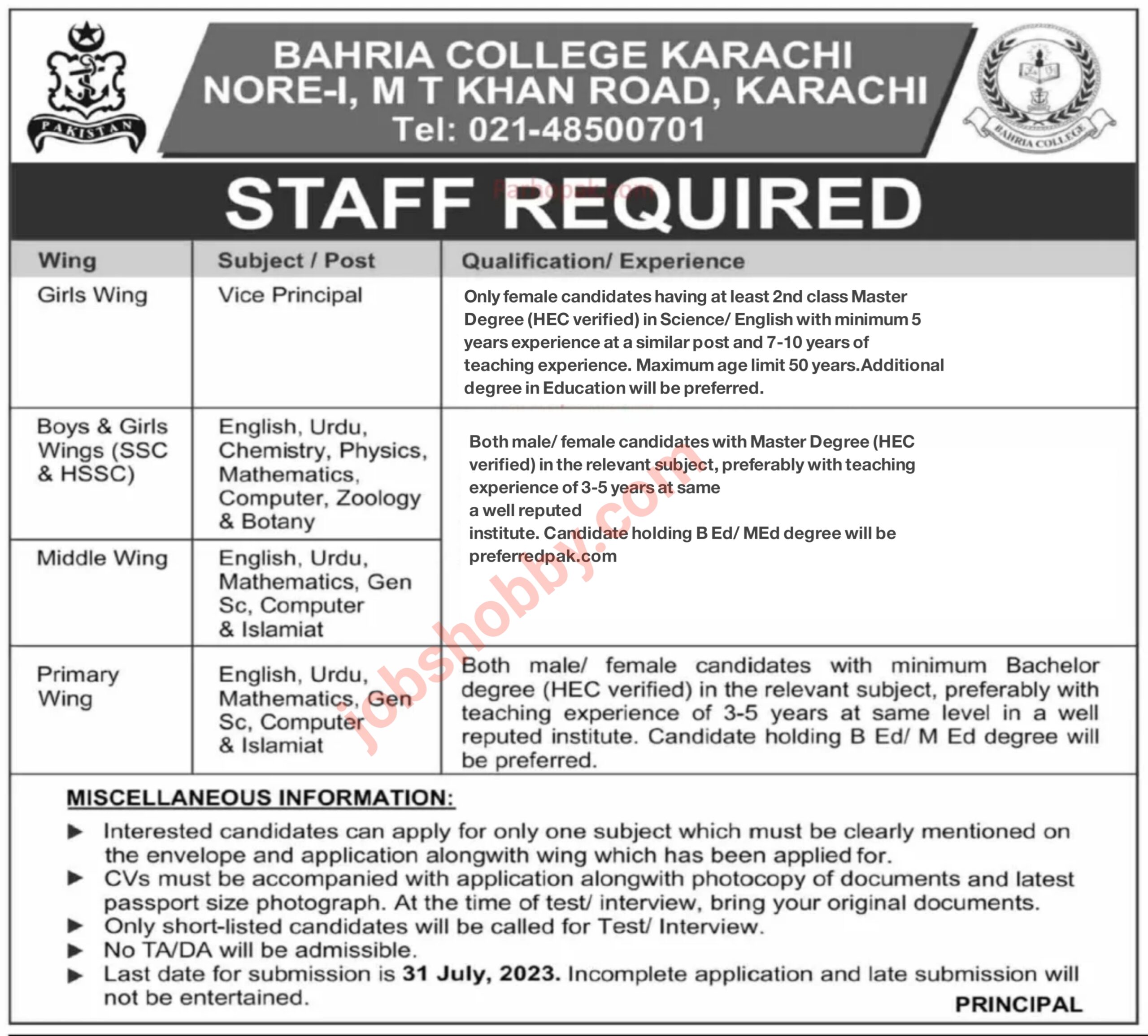 Bahria College Karachi 